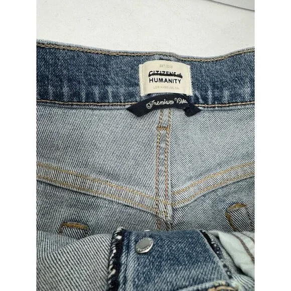 Citizens of Humanity Annabelle Short Denim Shorts In Sybil Jean Shorts 28 New